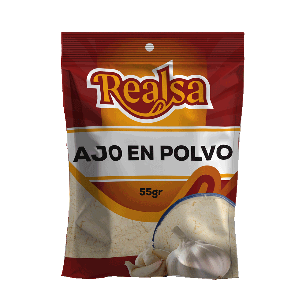 Ajo en Polvo realsa en bolsa sachet