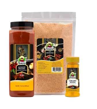 condimentos, especias y frutos secos sazu