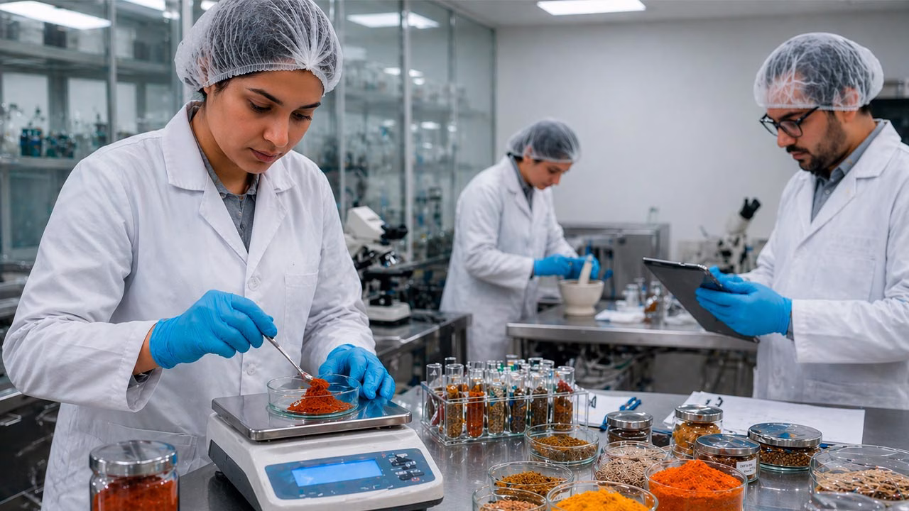 Control de calidad e inspección de materias primas para la industria alimentaria