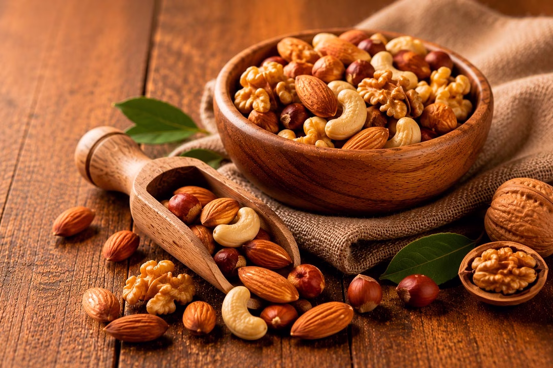 Frutos secos y semillas seleccionadas para la industria alimentaria